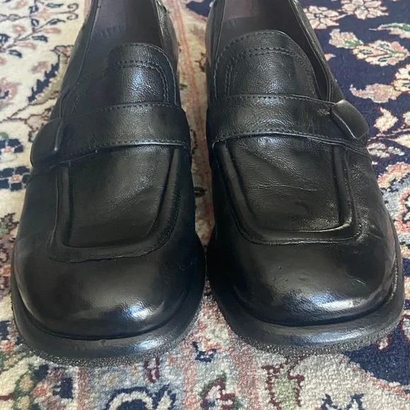 Untamed Street Ives Urban Slip On Shoe Penny Loafers  Classic Black Leather - Picture 4 of 15